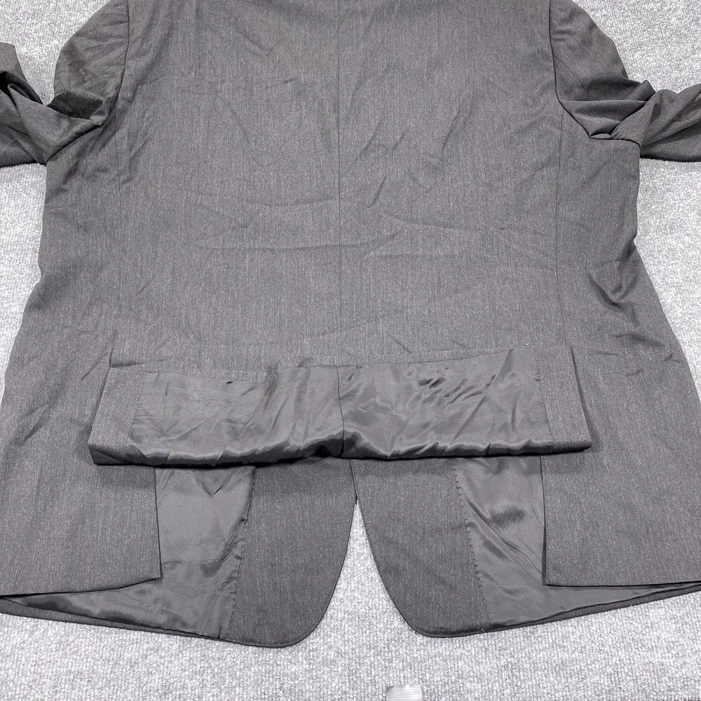Pronto Uomo Couture Suit Jacket Mens 56 Long Gray Super 120s Wool 3 Button Lined